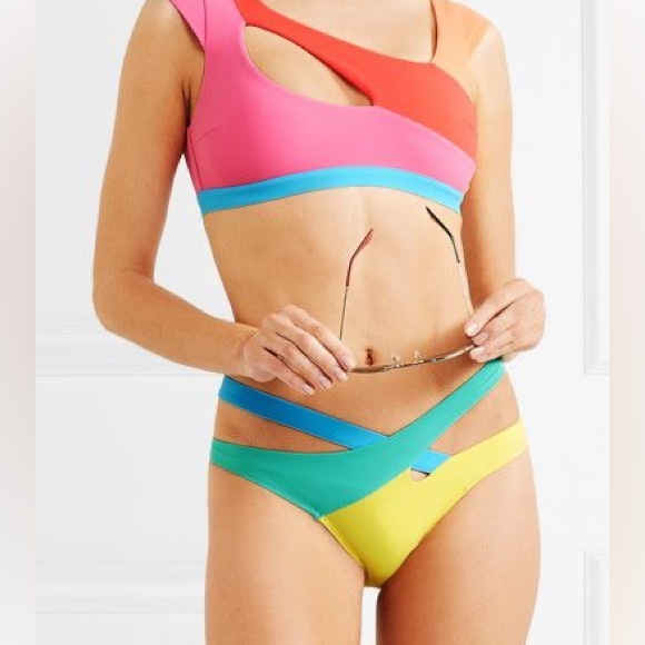 AGENT PROVOCATEUR
Izaro Asymmetric Bikini Top In Multicolour - Picture 2 of 6